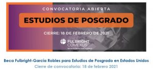 Beca Fulbright postgrado Mexico-EEUU