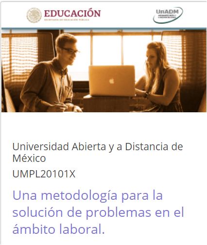 Curso metodologia solucion problemas MexicoX